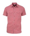Maul Wander-Freizeit Kurzarmhemd Steinfalk 1/2 Karo rot Herren
